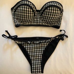 La Vie En Rose extra small gingham bikini.